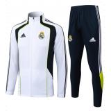 Chándal Real Madrid 2025/26- Retro White (Cremallera larga)